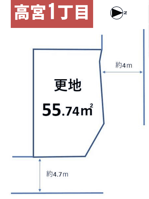 寝屋川市高宮 売り土地