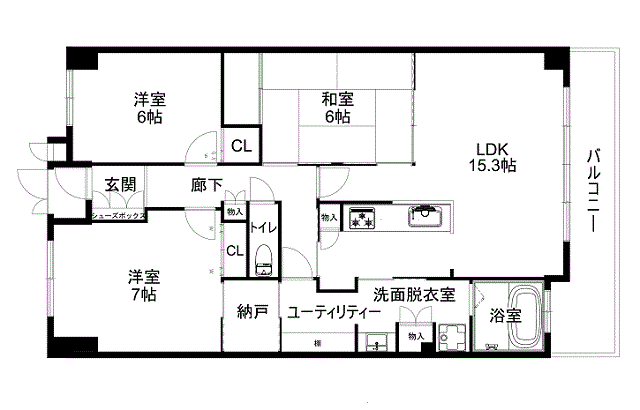 エンゼルブレッサ枚方香里園間取り図
