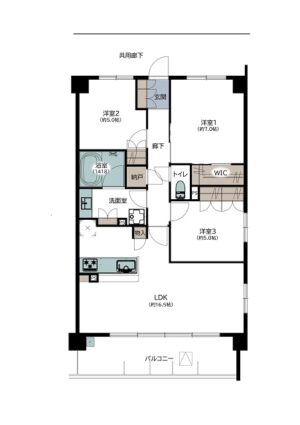 ヴェリテ大日ミライズ間取り図
