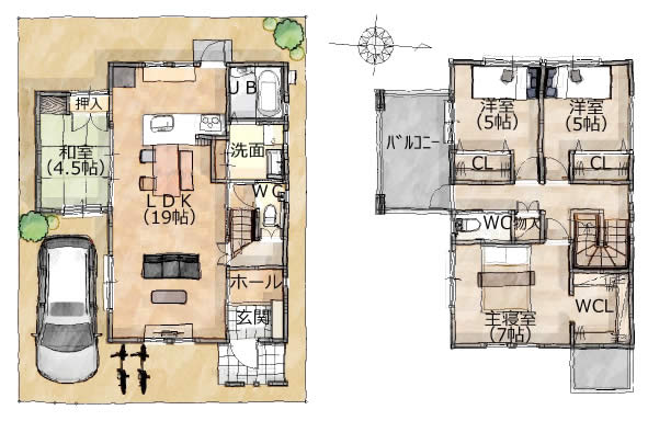 三井南町 新築 間取り図